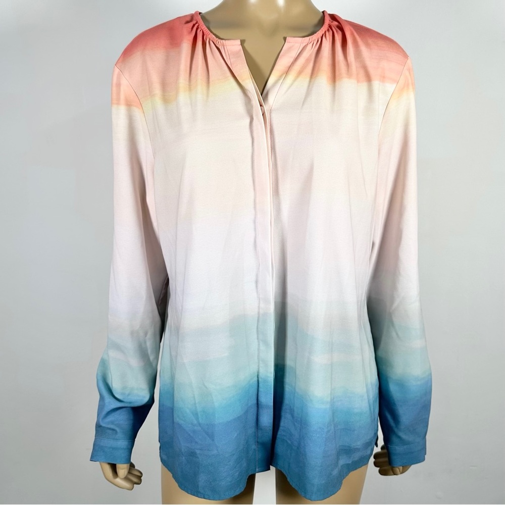Kelly by Clinton Kelly Women’s Size Medium Button Front Top